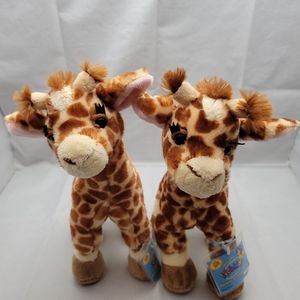 Ganz Webkinz Giraffe Plush Set HM403